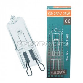 Лампочка галогеновая G9 230V 25w 300С духовки Bosch 00607291